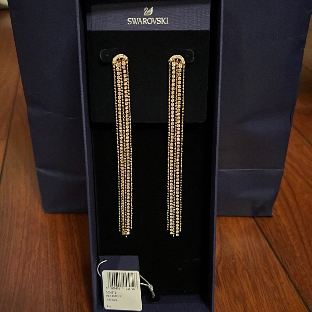 • Swarovski Crystal Tassel earrings